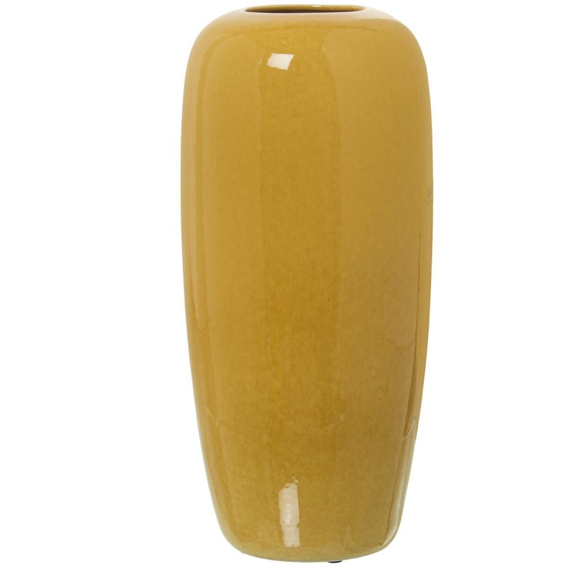 Vaso Alexandra House Living Senape Ceramica Luminoso 15 x 15 x 33 cm