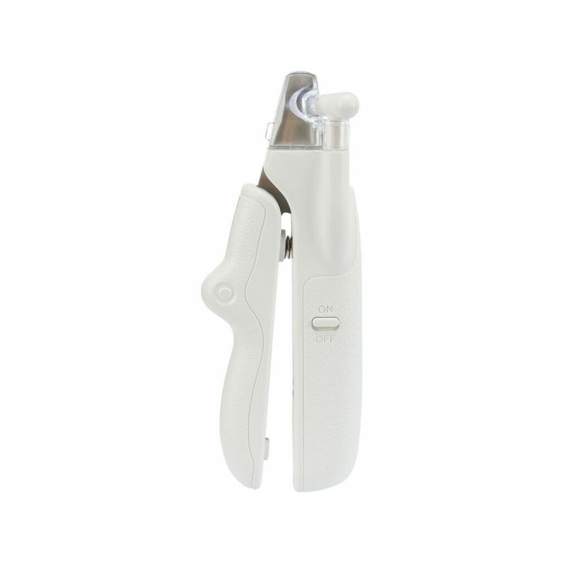 Tagliaunghie con LED per Animali Domestici Trixie Acciaio inossidabile Plastica 15 cm Bianco