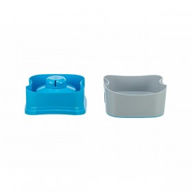 Ciotola Rinfrescante per Animali Domestici Trixie Azzurro Grigio scuro Plastica 21 × 11 × 21 CM