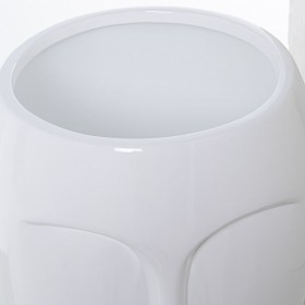 Vaso Alexandra House Living Bianco Ceramica Luminoso Faccia 22 x 22 x 47 cm