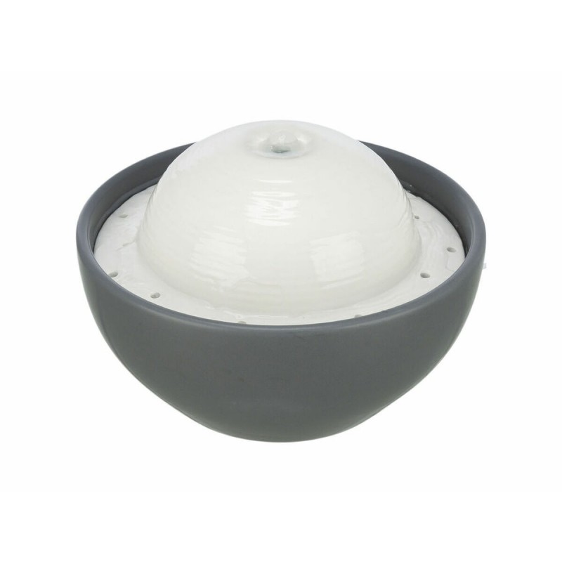Fontana per Animali Domestici Trixie FuenteVital Dome Bianco Grigio Ceramica