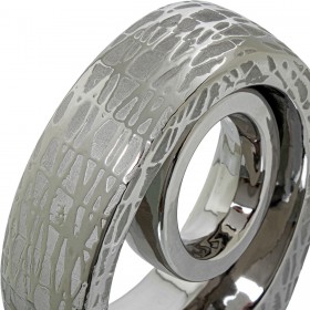 Statua Decorativa Alexandra House Living Argentata Ceramica 19 x 8 x 26 cm