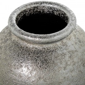 Vaso Alexandra House Living Argentato Ceramica 25 x 25 x 39 cm