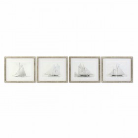 Quadro Home ESPRIT Multicolore 4 Unità