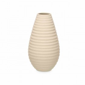 Vaso Nero Righe Plastica 4 Unità (4 Unità)