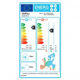 Condizionatore Canalizzato DAITSU ELECTRIC ACD24KDBS A+ A++ 2000 W
