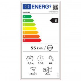 Lavatrice Samsung WW80T554DTW 60 cm 1400 rpm 8 kg