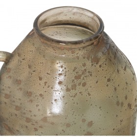 Vaso in Vetro Riciclato Alexandra House Living Marrone Cristallo 18 x 18 x 23 cm