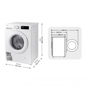 Lavatrice Samsung WW11DG5B25TEEC 11 Kg 60 cm 1400 rpm