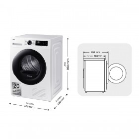 Asciugatrice Samsung SECADORA9KGCONINTELIGENCIAARTI 9 kg