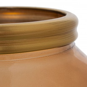 Vaso in Vetro Riciclato Alexandra House Living Cristallo 21 x 20 cm