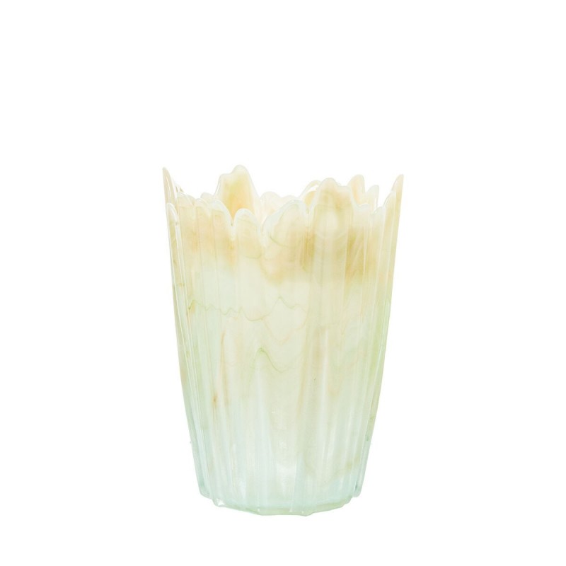 Vaso Alexandra House Living Crema Cristallo 23 x 32 x 33 cm