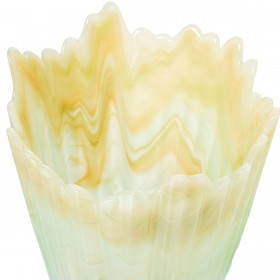 Vaso Alexandra House Living Crema Cristallo 23 x 32 x 33 cm
