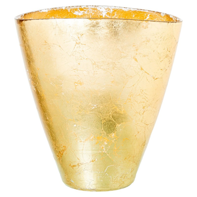 Vaso Alexandra House Living Dorato Cristallo 28 x 46 x 23 cm
