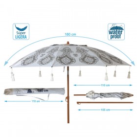 Ombrellone Ø 180 cm SPF50+ Orientale