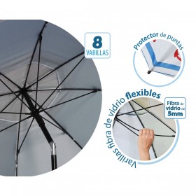 Ombrellone Azzurro Ø 180 cm SPF50+ Ancora