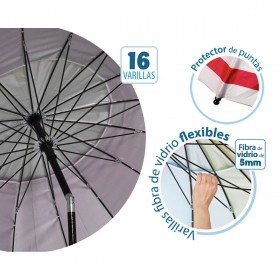 Ombrellone Rosso Ø 220 cm SPF50+ Ancora