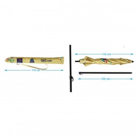 Ombrellone Giallo 180 cm UPF 50+
