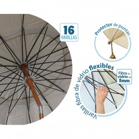 Ombrellone Beige Ø 240 cm SPF50+