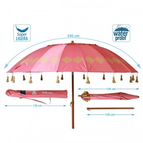 Ombrellone Corallo Ø 240 cm SPF50+