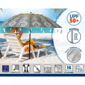 Ombrellone Grigio Ø 220 cm SPF50+ Boho