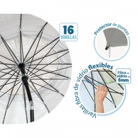 Ombrellone Grigio Ø 220 cm SPF50+ Boho