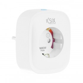 Presa Intelligente KSIX Smart Energy Slim WIFI 250V Bianco