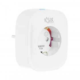 Presa Intelligente KSIX Smart Energy Slim WIFI 250V Bianco