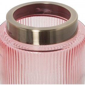 Vaso Alexandra House Living Rosa Dorato Cristallo 10 x 10 x 24 cm