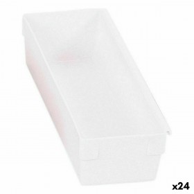 Scatola Multiuso Componibile Bianco 22,5 x 8 x 5,3 cm (24 Unità)