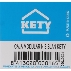 Scatola Multiuso Componibile Bianco 22,5 x 8 x 5,3 cm (24 Unità)