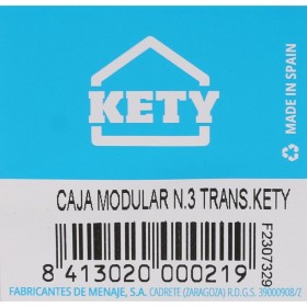 Scatola Multiuso Componibile Trasparente 22,5 x 8 x 5,3 cm (24 Unità)