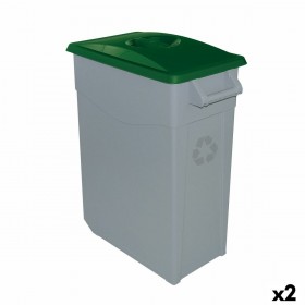 Secchio per Raccolta Differenziata Denox Verde 65 L (2 Unità)