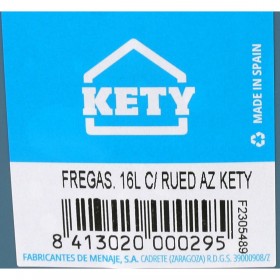 Secchio per Pavimenti 16 L Azzurro (6 Unità)