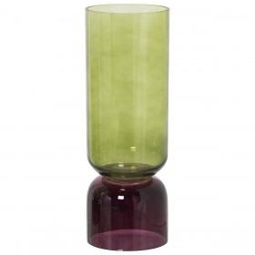 Vaso Alexandra House Living Verde Cristallo 11 x 11 x 32 cm