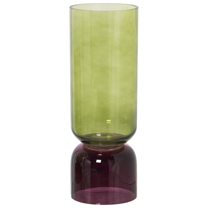Vaso Alexandra House Living Verde Cristallo 11 x 11 x 32 cm