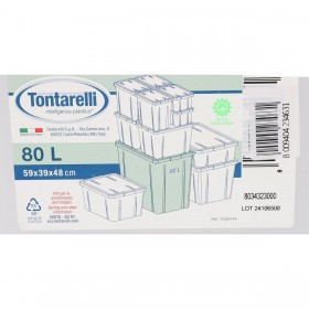 Scatola portaoggetti con coperchio Tontarelli Linea box 80 L 59 x 39 x 48 cm (6 Unità)