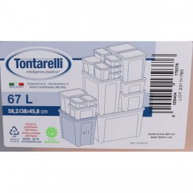 Scatola portaoggetti con coperchio Combi Tontarelli 8035655000EAN 67 L 59 x 39 x 46 cm (4 Unità)