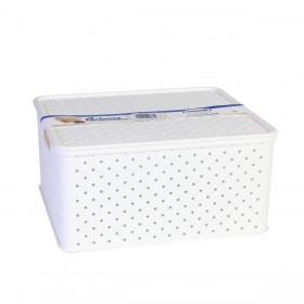 Scatola portaoggetti con coperchio Tontarelli Arianna Bianco 13 L 33 x 29 x 16 cm (4 Unità)