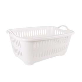 Cesto per i Panni Sporchi Tontarelli Cover line Con manici Plastica Bianco 62,5 x 44,5 x 27,5 cm (12 Unità)