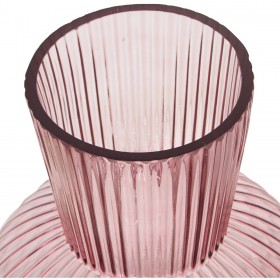 Vaso Alexandra House Living Rosa Cristallo 23 x 23 x 34 cm