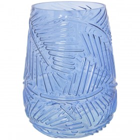 Vaso Alexandra House Living Azzurro Cristallo 17 x 17 x 23 cm