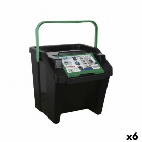 Secchio per Raccolta Differenziata Tontarelli Moda Verde Impilabile 28 L (6 Unità)