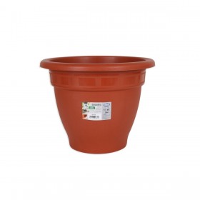 Vaso Dem Squares Rotonda Marrone 30 x 30 x 23,5 cm (6 Unità)