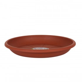 Piatto per Vaso Dem Squares Marrone 36 x 36 x 5 cm (6 Unità)