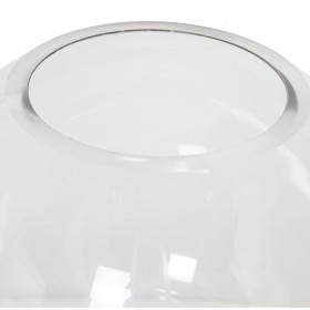 Vaso Alexandra House Living Trasparente Dorato Cristallo 20 x 22 cm 18 x 18 x 20 cm