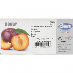 Contenitore di Plastica Dem Bobby 3 L 30,3 x 6 x 23 cm (24 Unità)