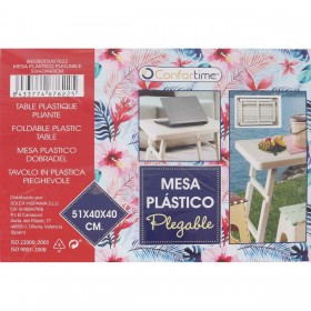 Tavolino Aggiuntivo Confortime Pieghevole Plastica 51 x 40 x 40 cm (6 Unità)