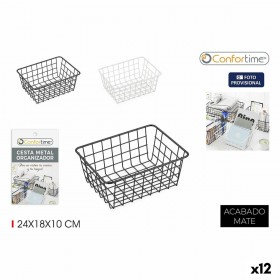 Cestino Multiuso Confortime 24 x 18 x 10 cm (12 Unità)