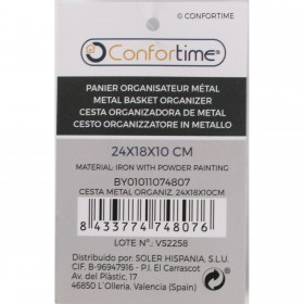 Cestino Multiuso Confortime 24 x 18 x 10 cm (12 Unità)